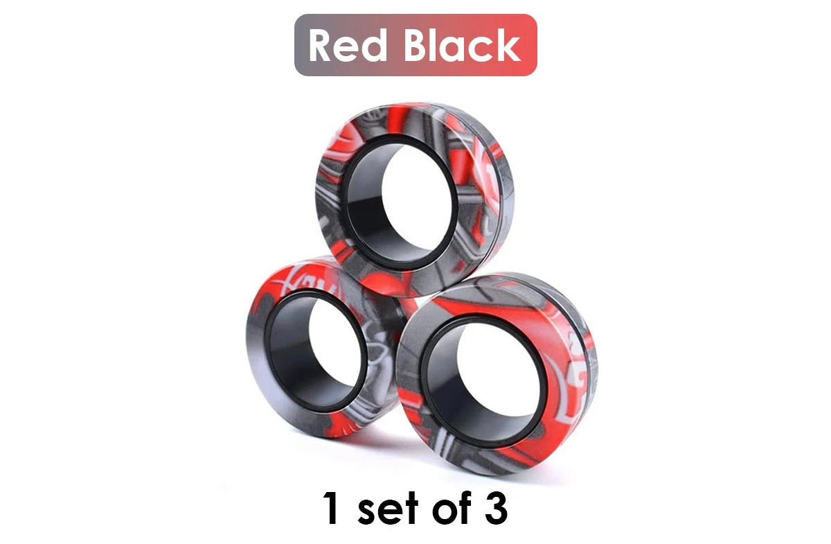 Magnetringar 3-pack – fidget för fingrarna