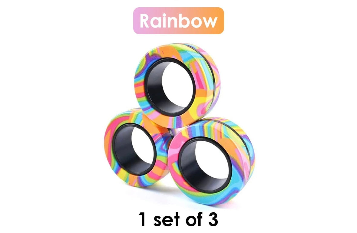 Magnetringar 3-pack – fidget för fingrarna
