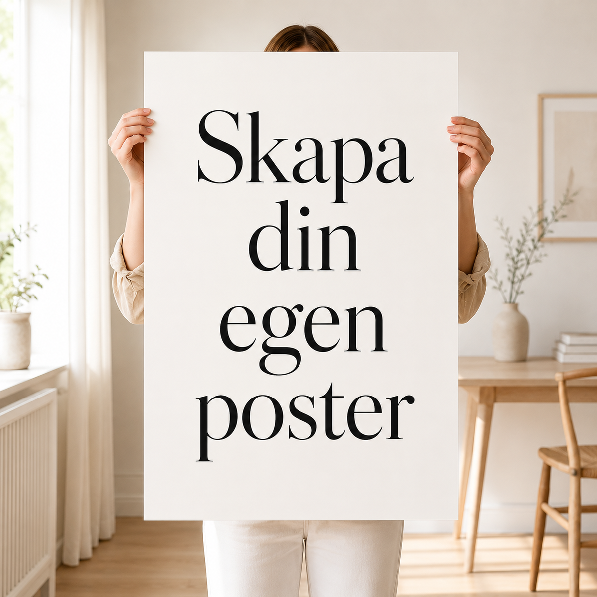 Personlig poster på canvas – med eget foto