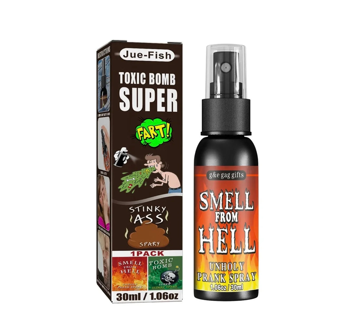Prankspray 30 ml – vidrigt rolig skämtspray