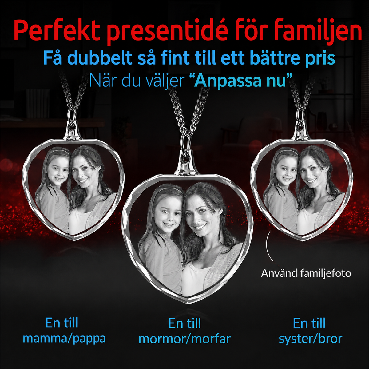 Kristall med ingraverat foto – 3D