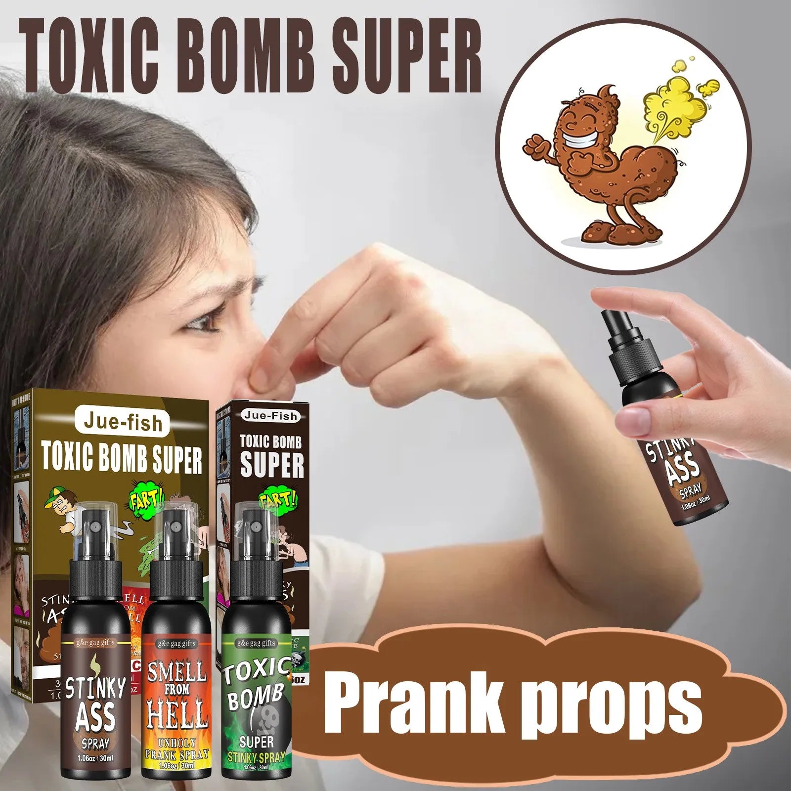 Prankspray 30 ml – vidrigt rolig skämtspray