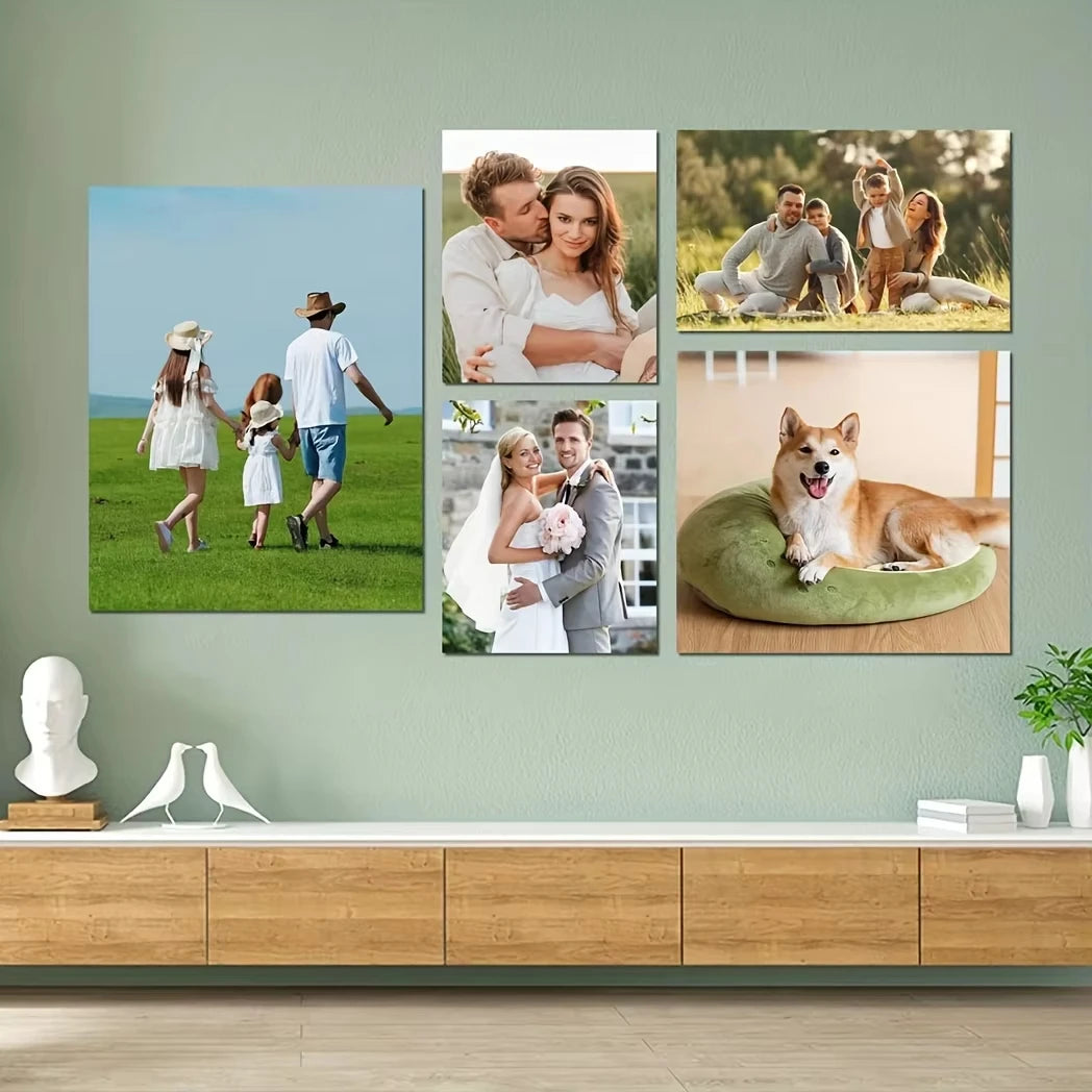 Personlig canvastavla med eget foto – 1–6 delar – produktbild 2