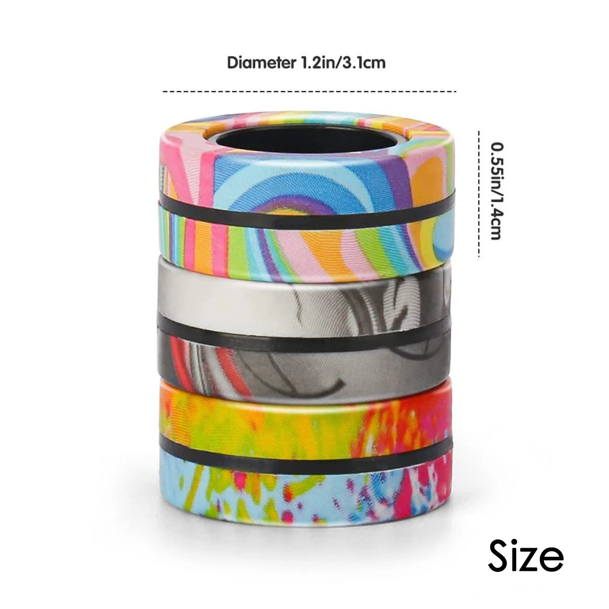 Magnetringar 3-pack – fidget för fingrarna