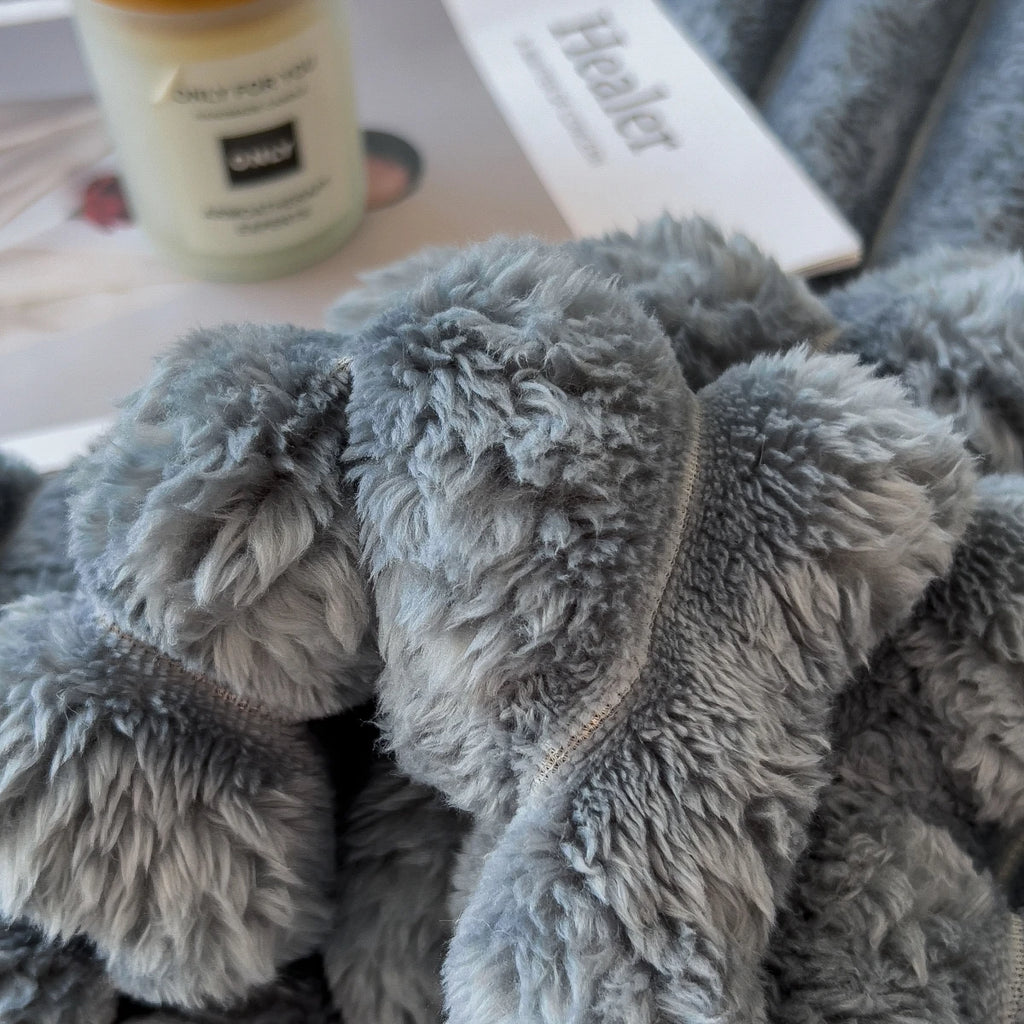 Mysfilt i fleece – räfflad