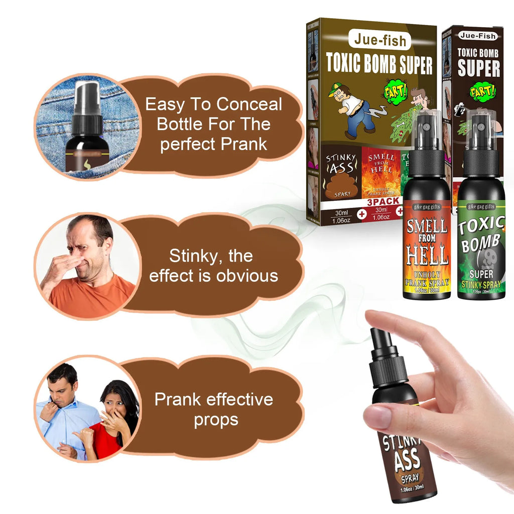 Prankspray 30 ml – vidrigt rolig skämtspray