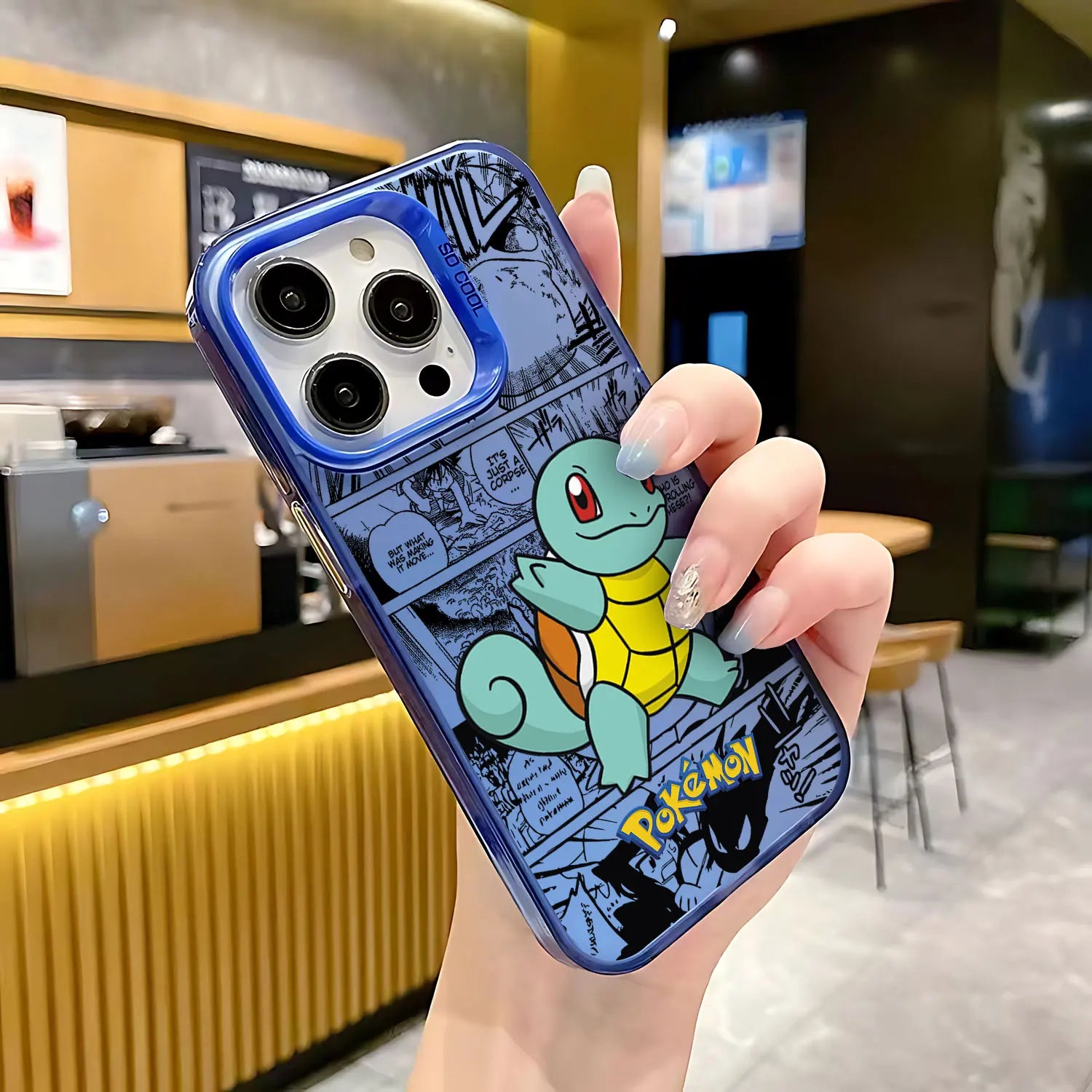 Mobilskal till iPhone – figurmotiv, matt baksida