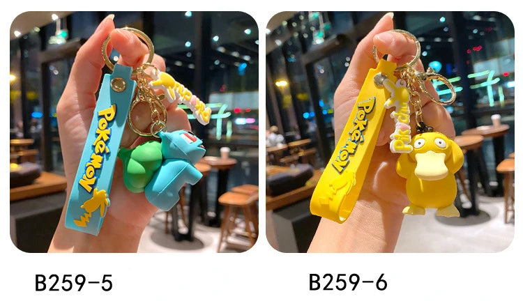 Pokémon-nyckelring – sex figurmotiv