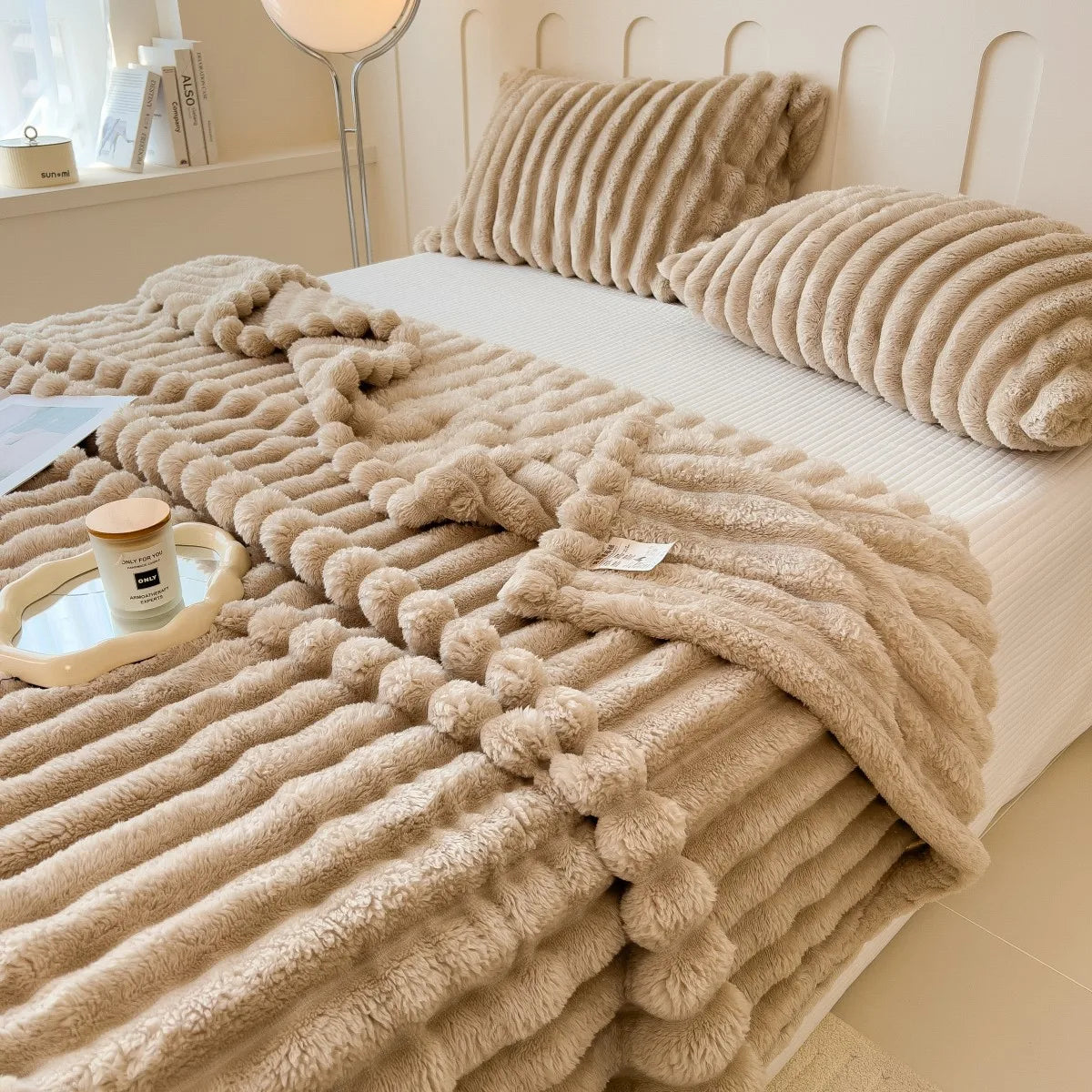 Mysfilt i fleece – räfflad