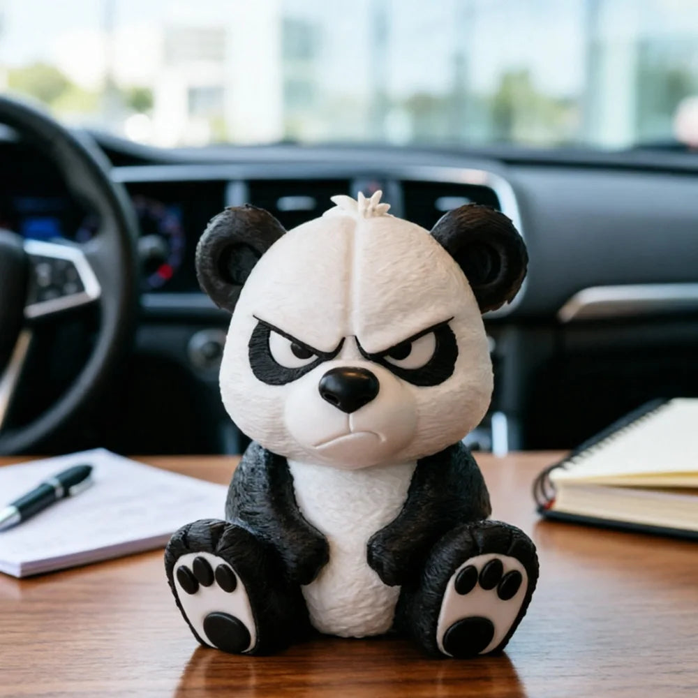 Pandafigur som inredningsdetalj