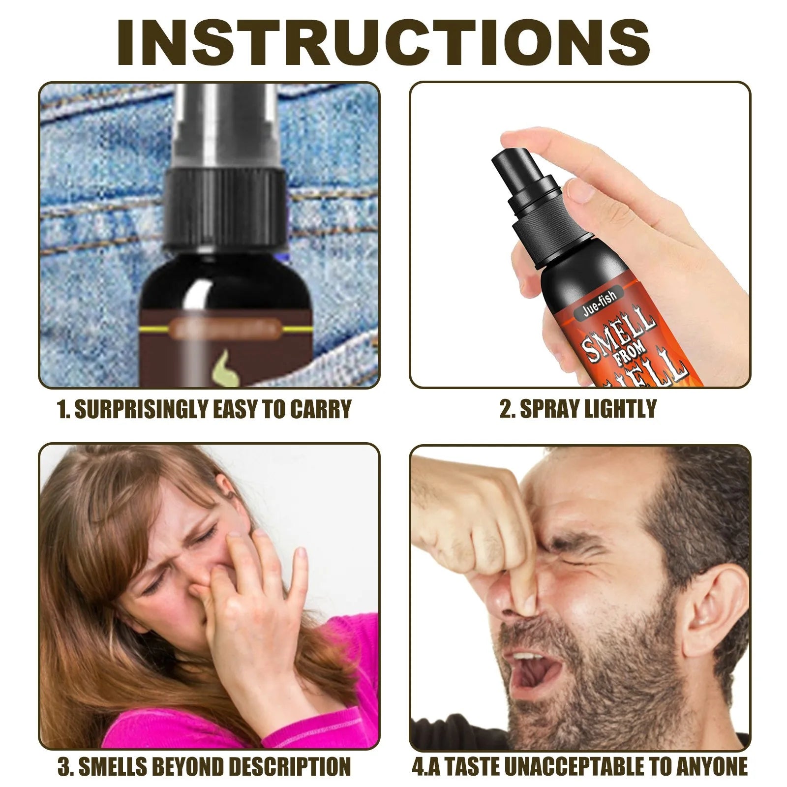 Prankspray 30 ml – vidrigt rolig skämtspray