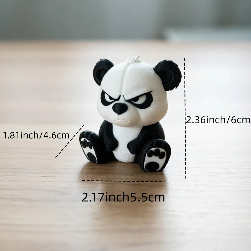 Sur panda – dekoration för bil & skrivbord – produktbild 6