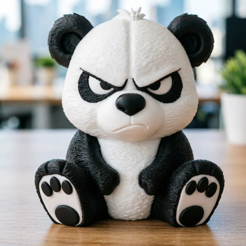 Sur panda – dekoration för bil & skrivbord – produktbild 5