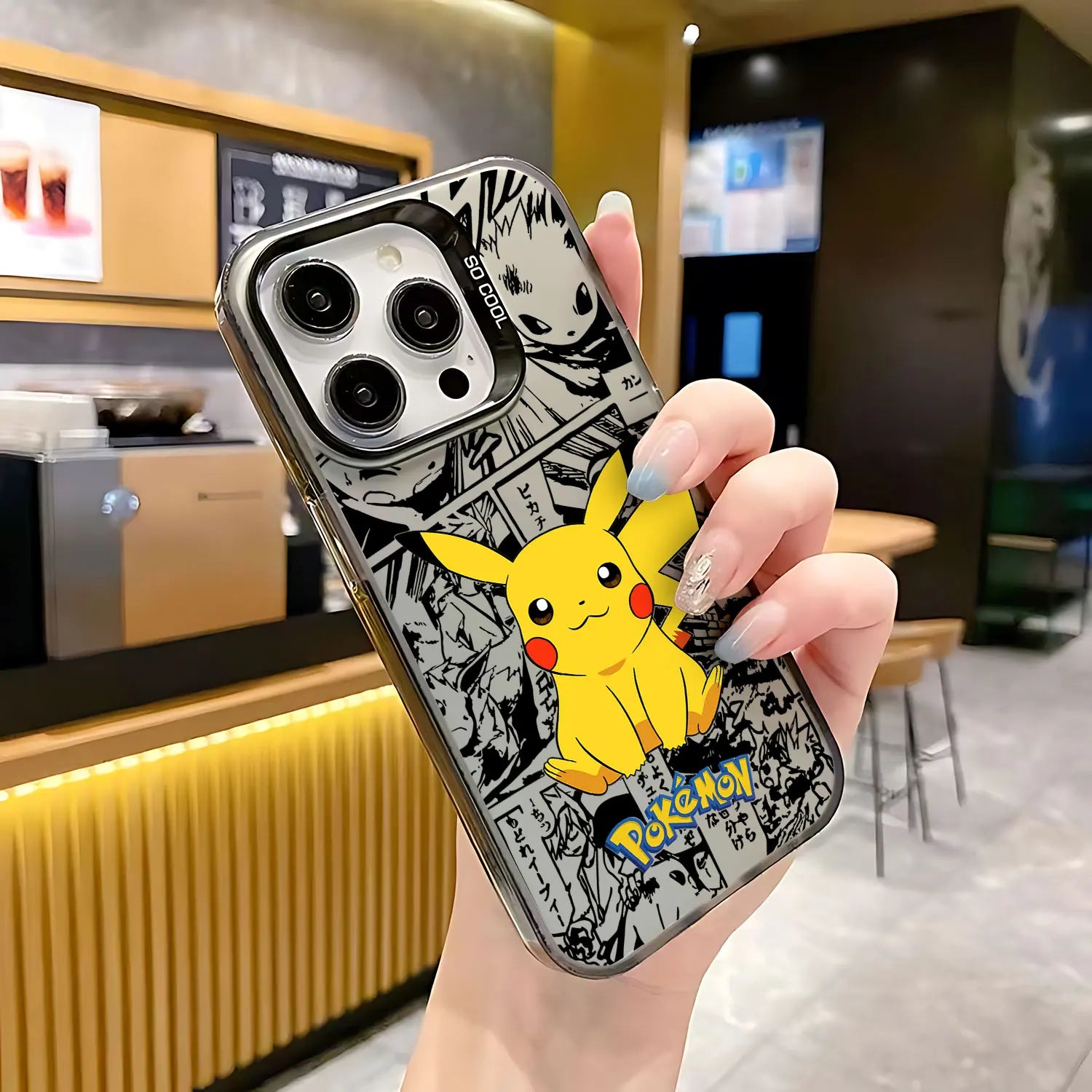 Mobilskal till iPhone – figurmotiv, matt baksida