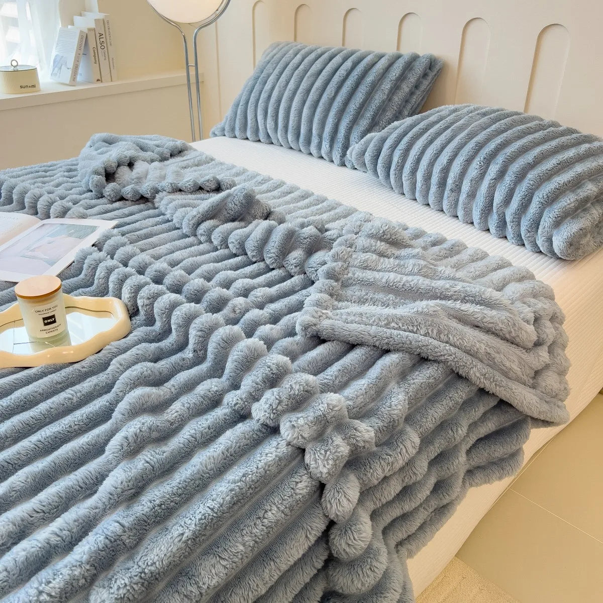 Mysfilt i fleece – räfflad