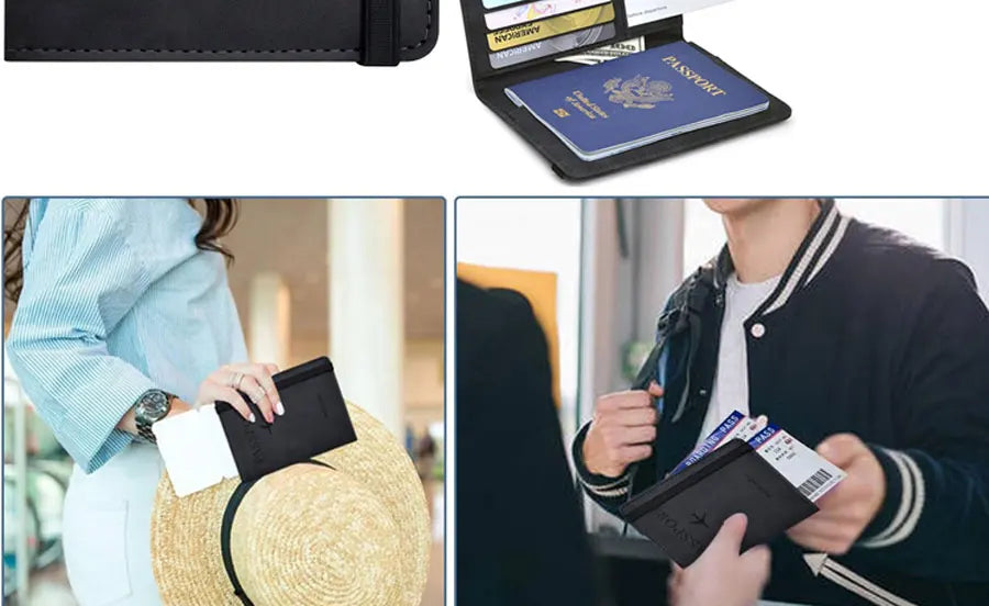 Passfodral med kortfack och RFID-skydd