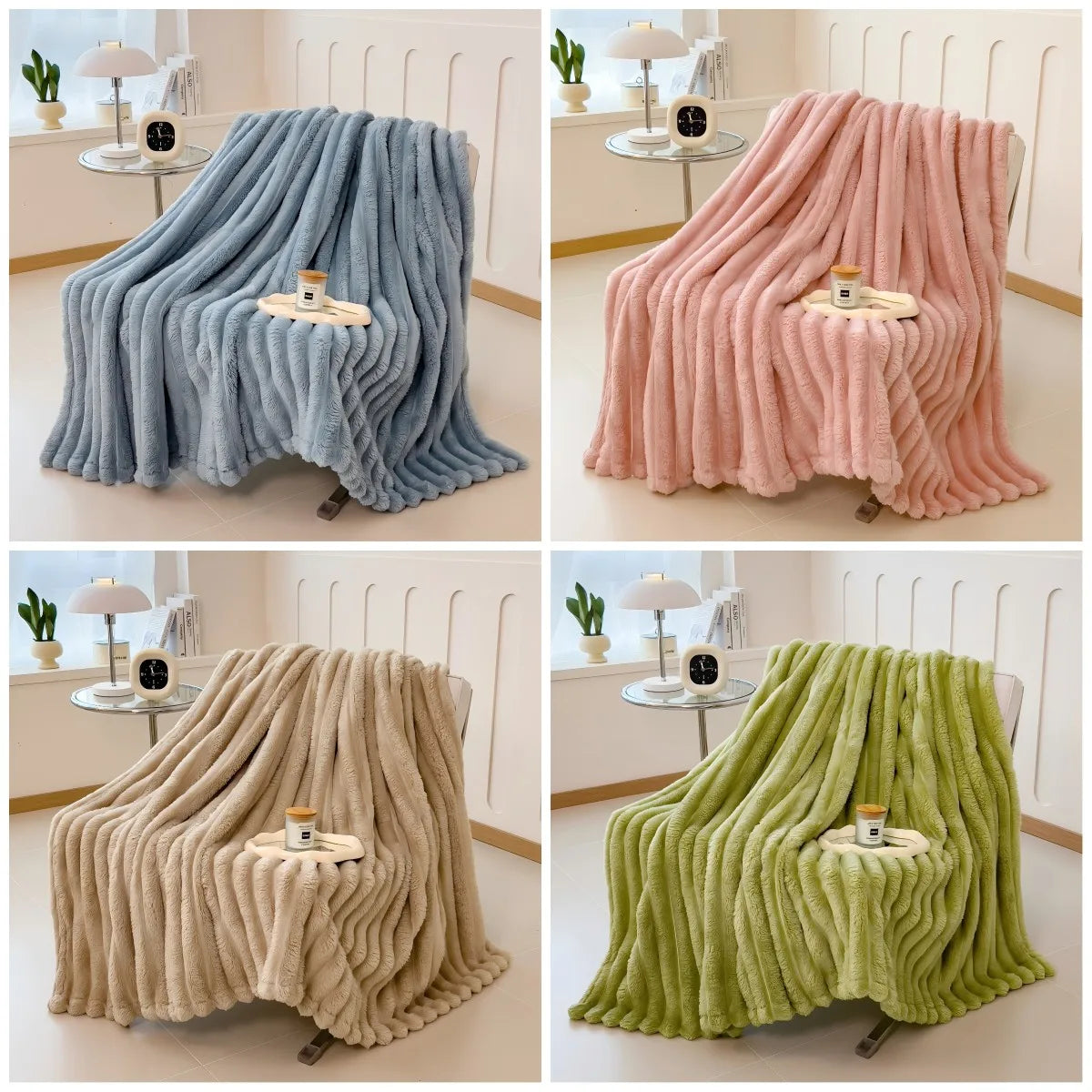 Mysfilt i fleece – räfflad