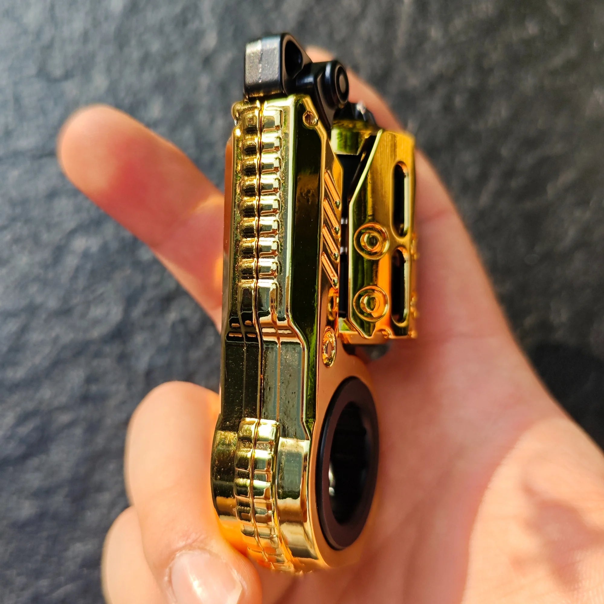 Mekanisk fidgetslider från sidan