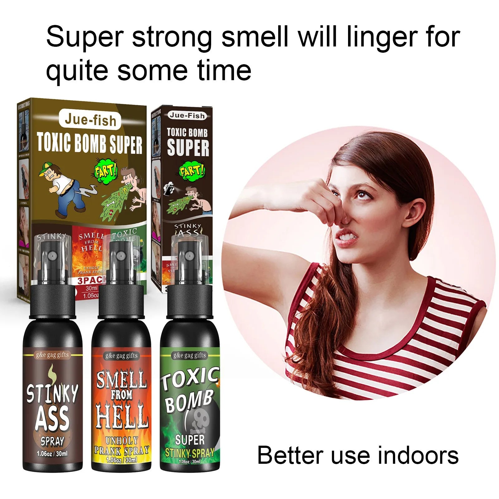 Prankspray 30 ml – vidrigt rolig skämtspray