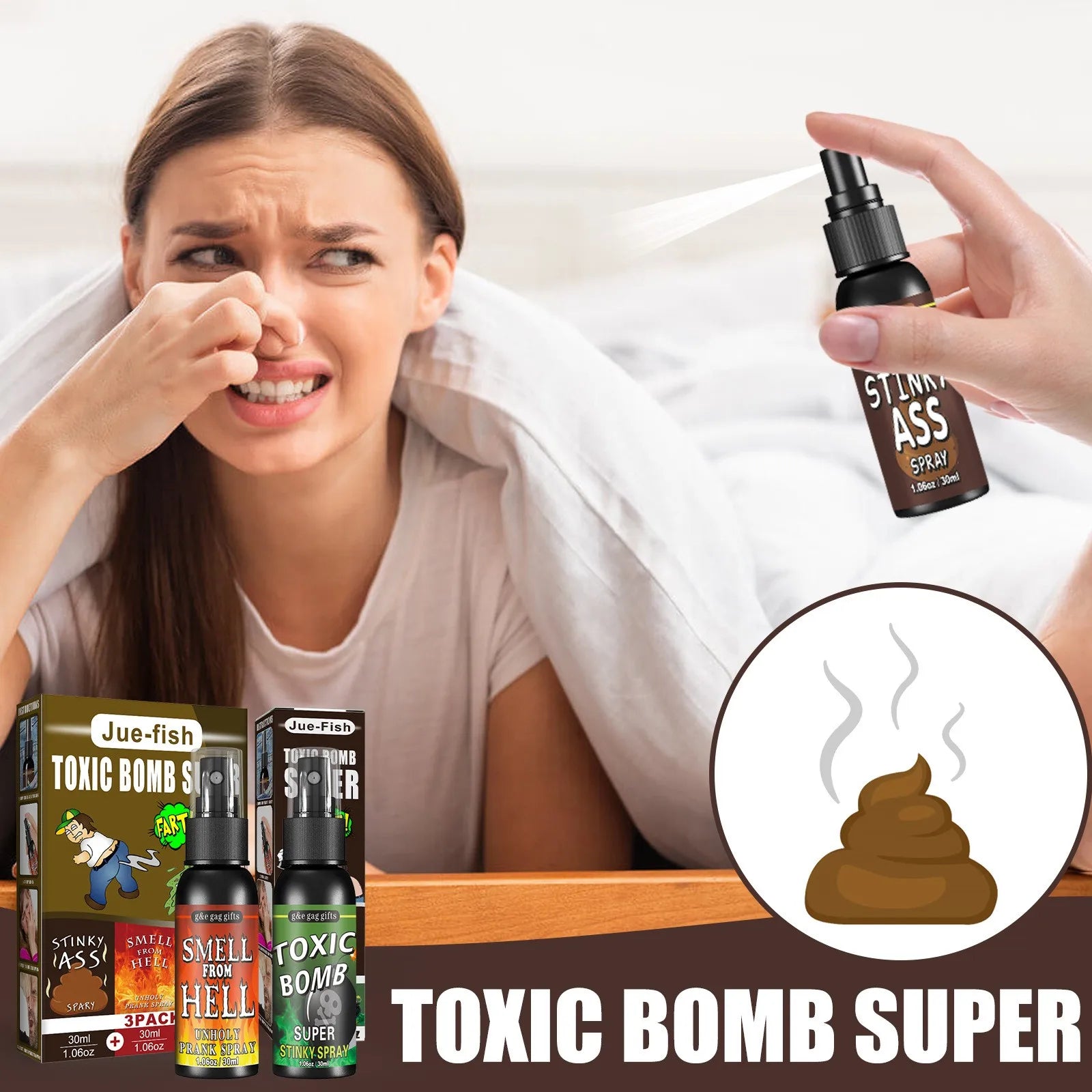 Prankspray 30 ml – vidrigt rolig skämtspray
