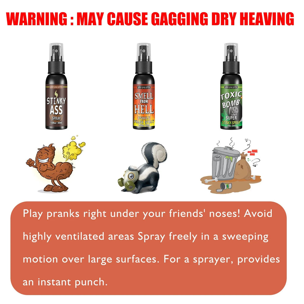 Prankspray 30 ml – vidrigt rolig skämtspray