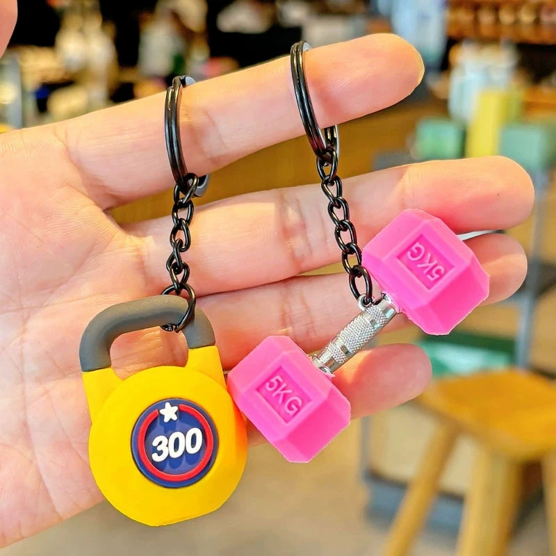 Mini-gymredskap som nyckelring – välj modell