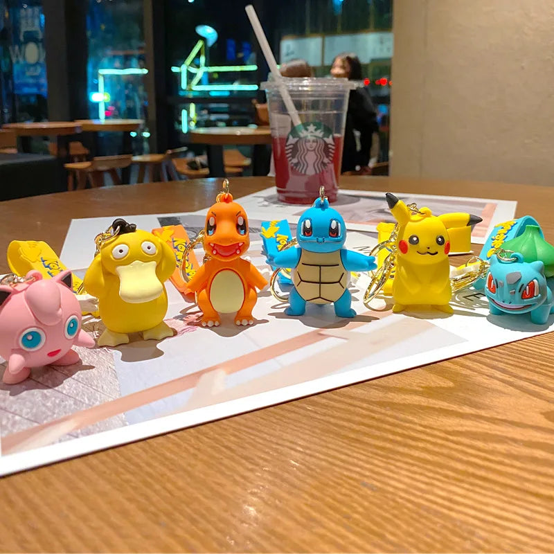 Pokémon-nyckelring – sex figurmotiv