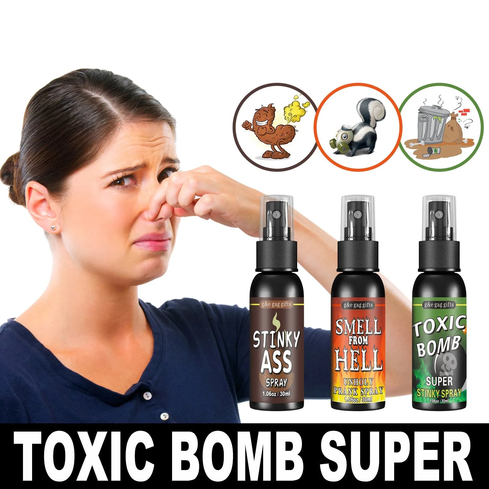 Prankspray 30 ml – vidrigt rolig skämtspray