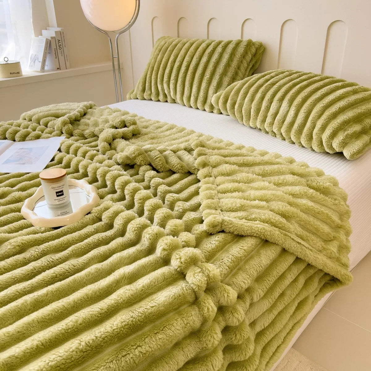 Mysfilt i fleece – räfflad